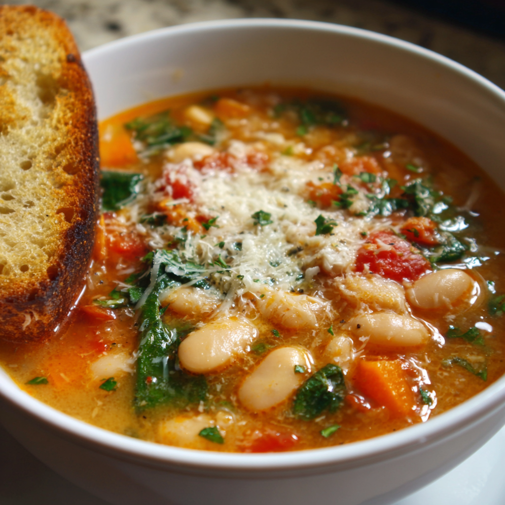 fresh ingredients for The Best Italian White Bean And Tomato Soup That'S Light Enough For Summer Evenings
