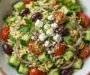 Mediterranean Orzo Salad With Cucumbers & Herbs