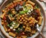 Mediterranean Roasted Eggplant & Chickpea Pasta (35-Min Vegan)